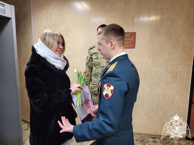 В Управлении Росгвардии по Ивановской области поздравили женщин с праздником 8 марта