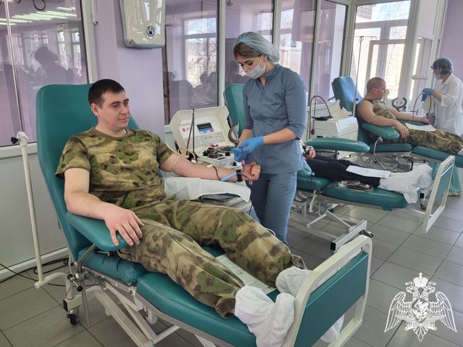 Росгвардейцы поддержали донорскую акцию «Капля добра»