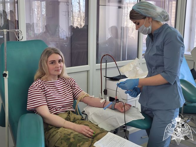 Росгвардейцы поддержали донорскую акцию «Капля добра»