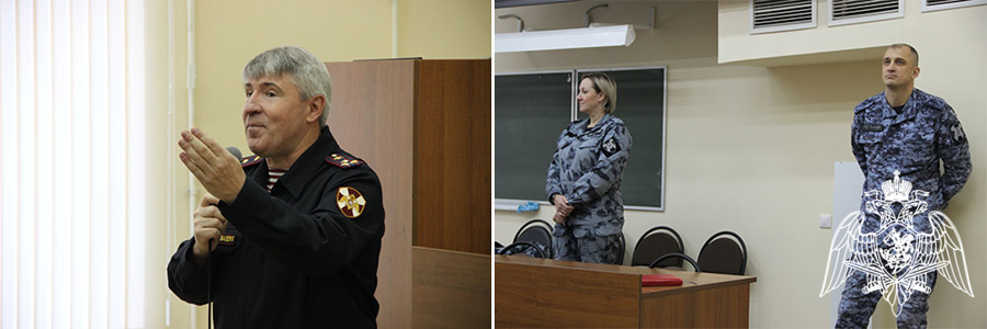 Офицеры Росгвардии провели профориентационную встречу со студентами в Шуе