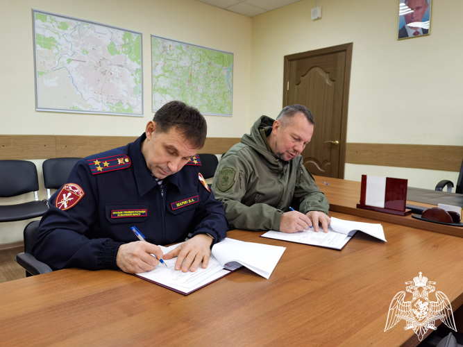 В Иванове росгвардейцы договорились о сотрудничестве с казаками