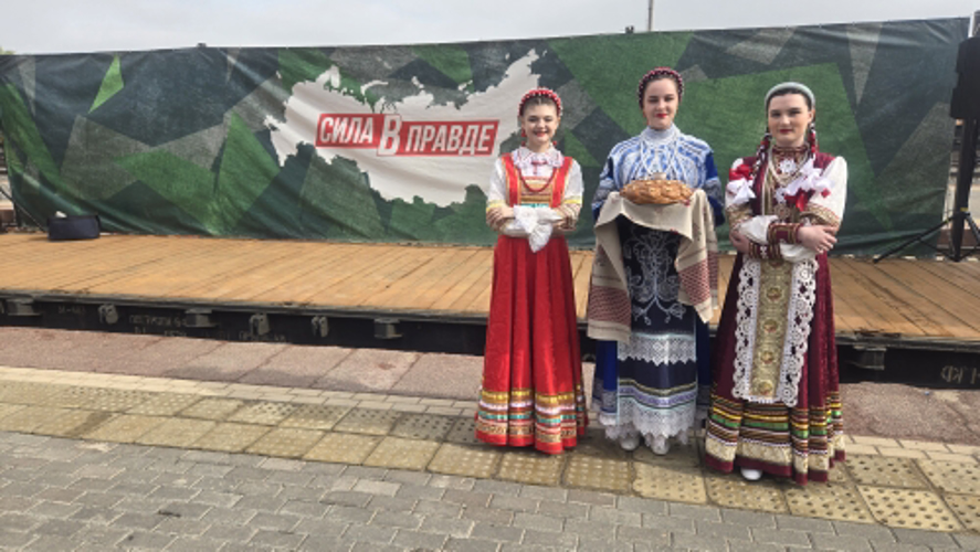 Росгвардейцы приняли участие во встрече тематического поезда Минобороны РФ «Сила в правде» 