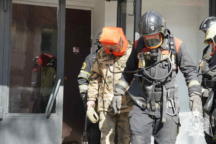 В Управлении Росгвардии по Ивановской области прошла пожарная тренировка