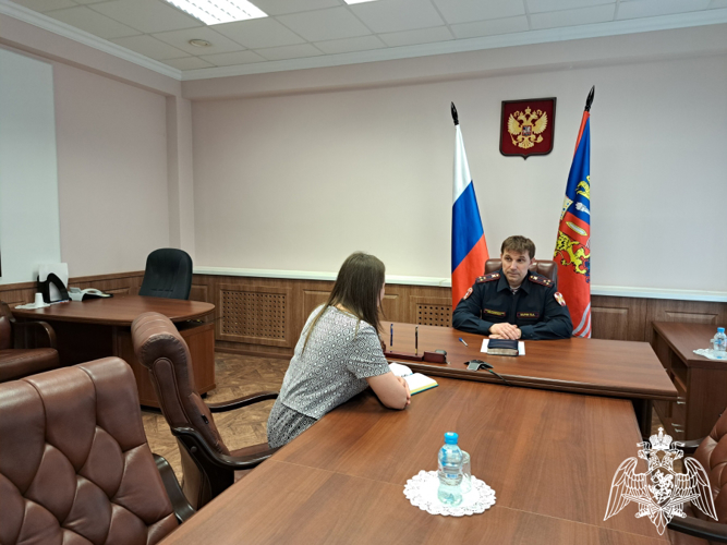 Начальник Управления Росгвардии по Ивановской области провёл личный приём граждан