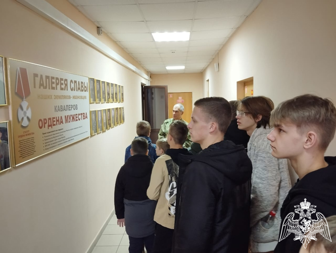 Росгвардейцы провели патриотическое мероприятие для юных спортсменов в Иванове