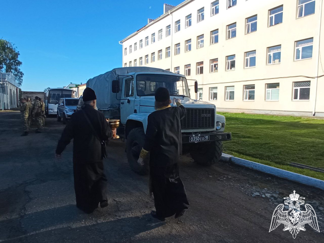 В ОМОН «Спарта» Росгвардии провели обряд освящения