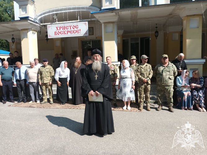 Сотрудники Росгвардии приняли участие в торжественной церемонии закрытия военно-спортивных сборов "Клещевские зори-2024"
