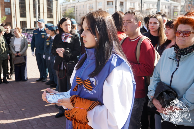 Акцию «Георгиевская ленточка» поддержали росгвардейцы в Иванове