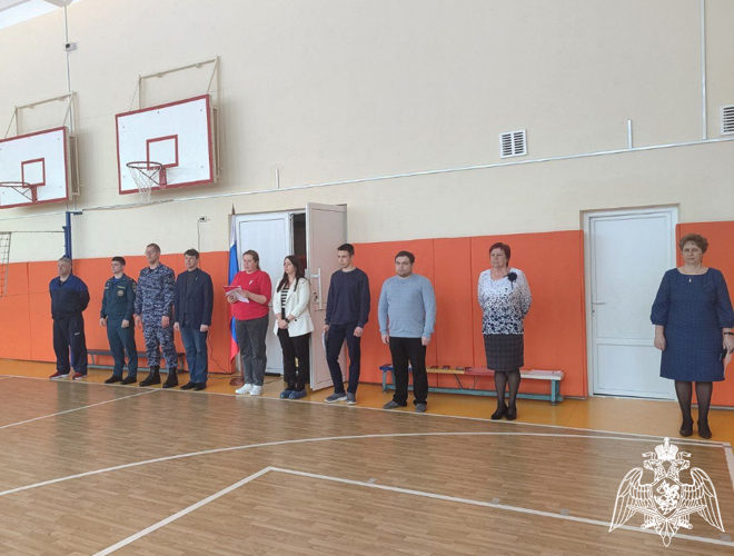Офицер Росгвардии  оценил команды в муниципальном этапе военно-спортивной игры «Зарница 2.0» в Пучеже