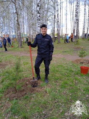 В Иванове росгвардейцы присоединились к международной патриотической акции «Сад памяти»