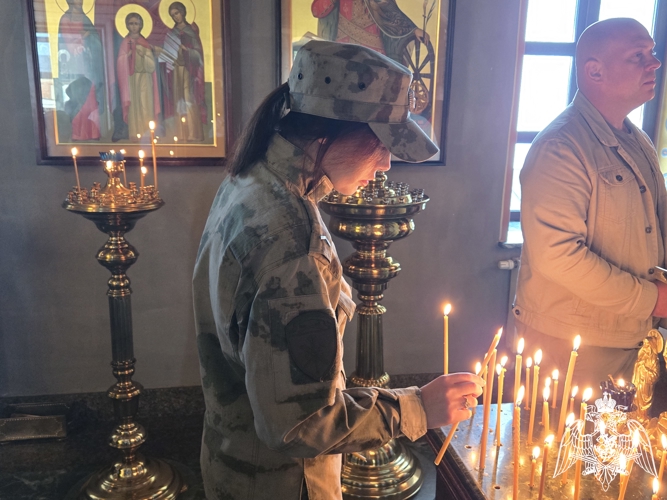 Росгвардейцы приняли участие в праздничном Богослужении в день Успения Пресвятой Богородицы в Иванове
