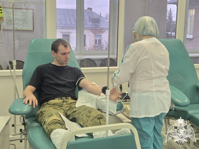 Росгвардейцы пополнили регистр доноров костного мозга и сдали кровь для медучреждений Иванова