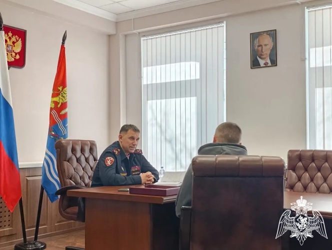 Начальник регионального Управления Росгвардии провёл приём граждан
