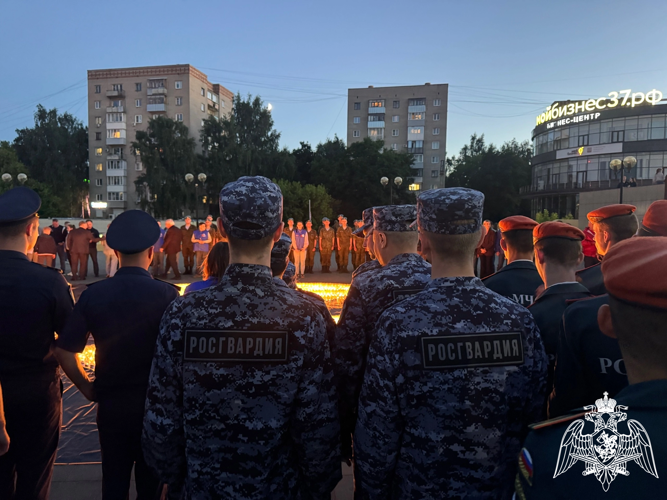 Ивановские росгвардейцы присоединились к акции «Огненные картины войны»