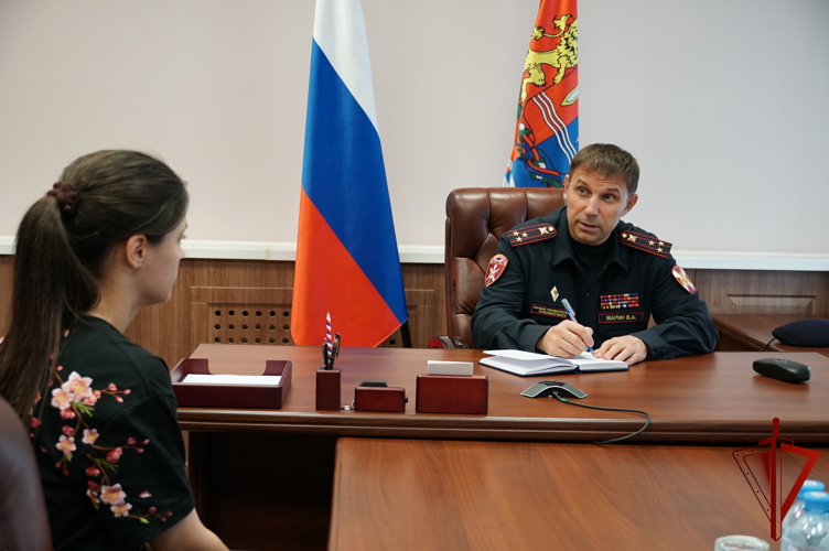 В Иванове начальник регионального управления Росгвардии провел прием граждан в Приёмной Президента Российской Федерации в Ивановской области 